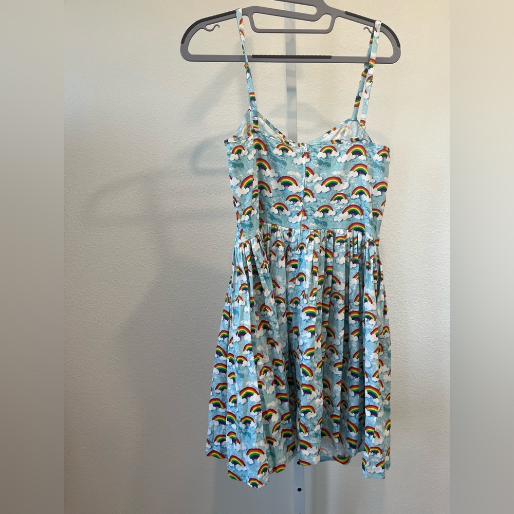 Unique Vintage Rainbow Pattern Dress - Picture 4 of 7